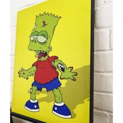 IamRetro.com Zombart - The Simpsons Gallery Wrapped Canvas 12x16 Print