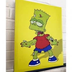 IamRetro.com Zombart - The Simpsons Gallery Wrapped Canvas 12x16 Print