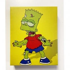 IamRetro.com Zombart - The Simpsons Gallery Wrapped Canvas 12x16 Print
