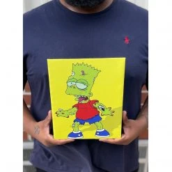 IamRetro.com Zombart - The Simpsons Gallery Wrapped Canvas 12x16 Print
