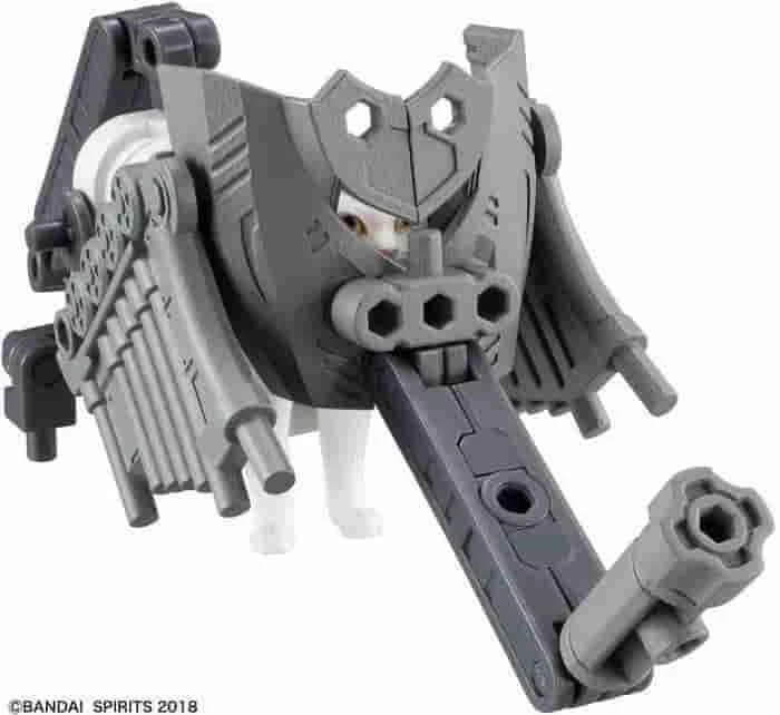 Neko Busou Series 3 Model#B White Cat W/ Train Mecha By Bandai