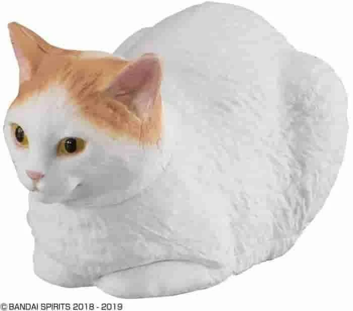 Neko Busou Series 3 Model#C. White & Brown Cat W/ Drill Mecha By Bandai