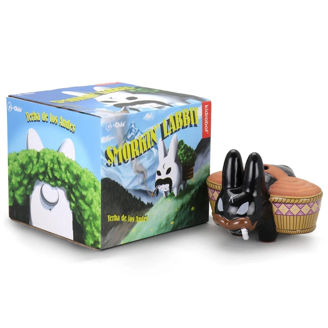 Chia Pet (Black) Smorkin Labbit By Kidrobot X Frank Kozik