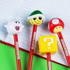 Nintendo Super Mario Bros Super Mario Pen Toppers Complete Set Of 4 Pen Toppers