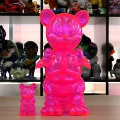 Mousezilla Clear Neon PK By Ron English Popaganda X Black Book Toy