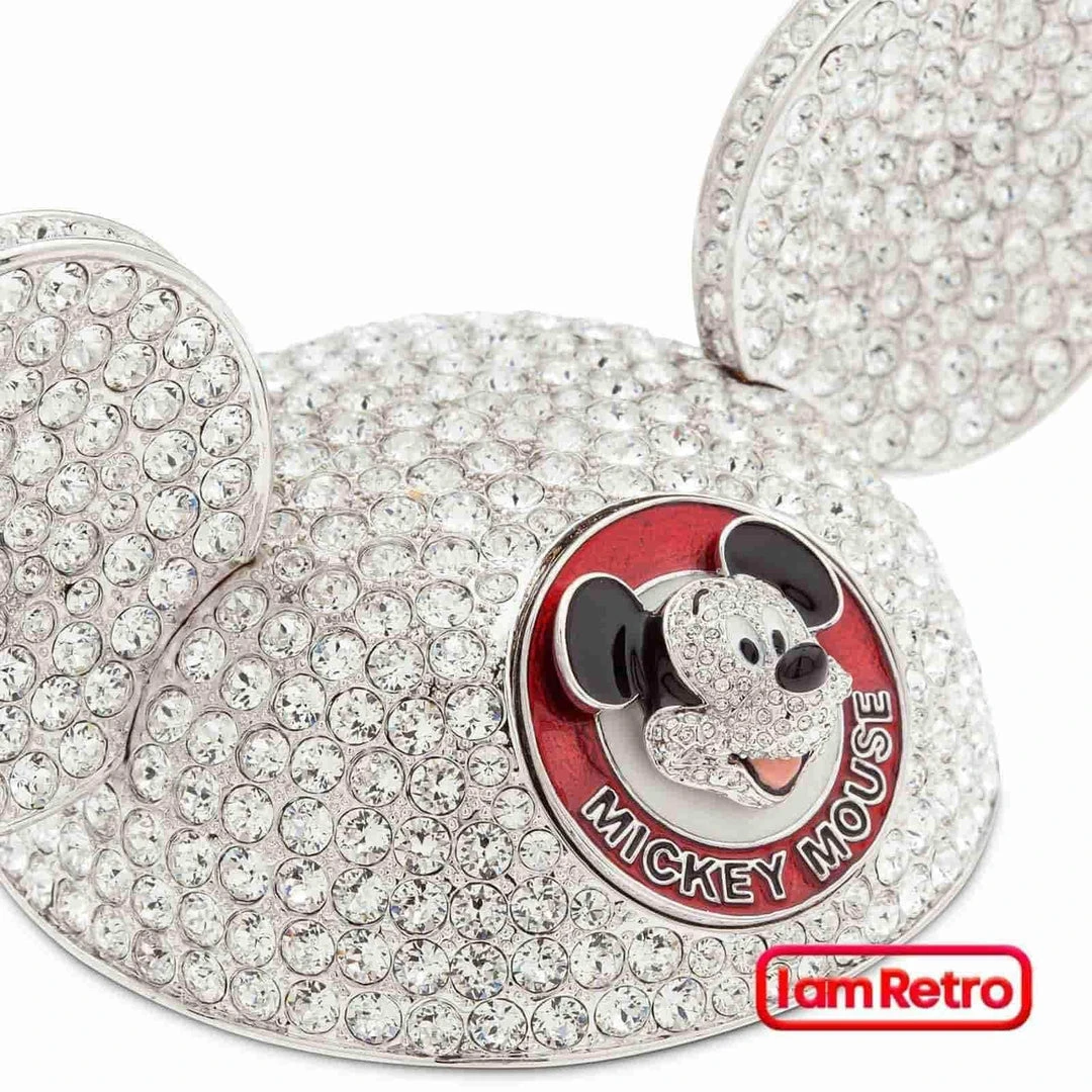 Mickey Mouse Ears Hat Jeweled Figurine By Arribas Brothers X Disney With Swarovski® Crystals