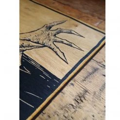 Not Waving, Drowning Laser Etched Wood Panel By Godmachine