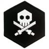 BulletPunk Skull And Cross Bones Patch By Martian Toys X Quiccs