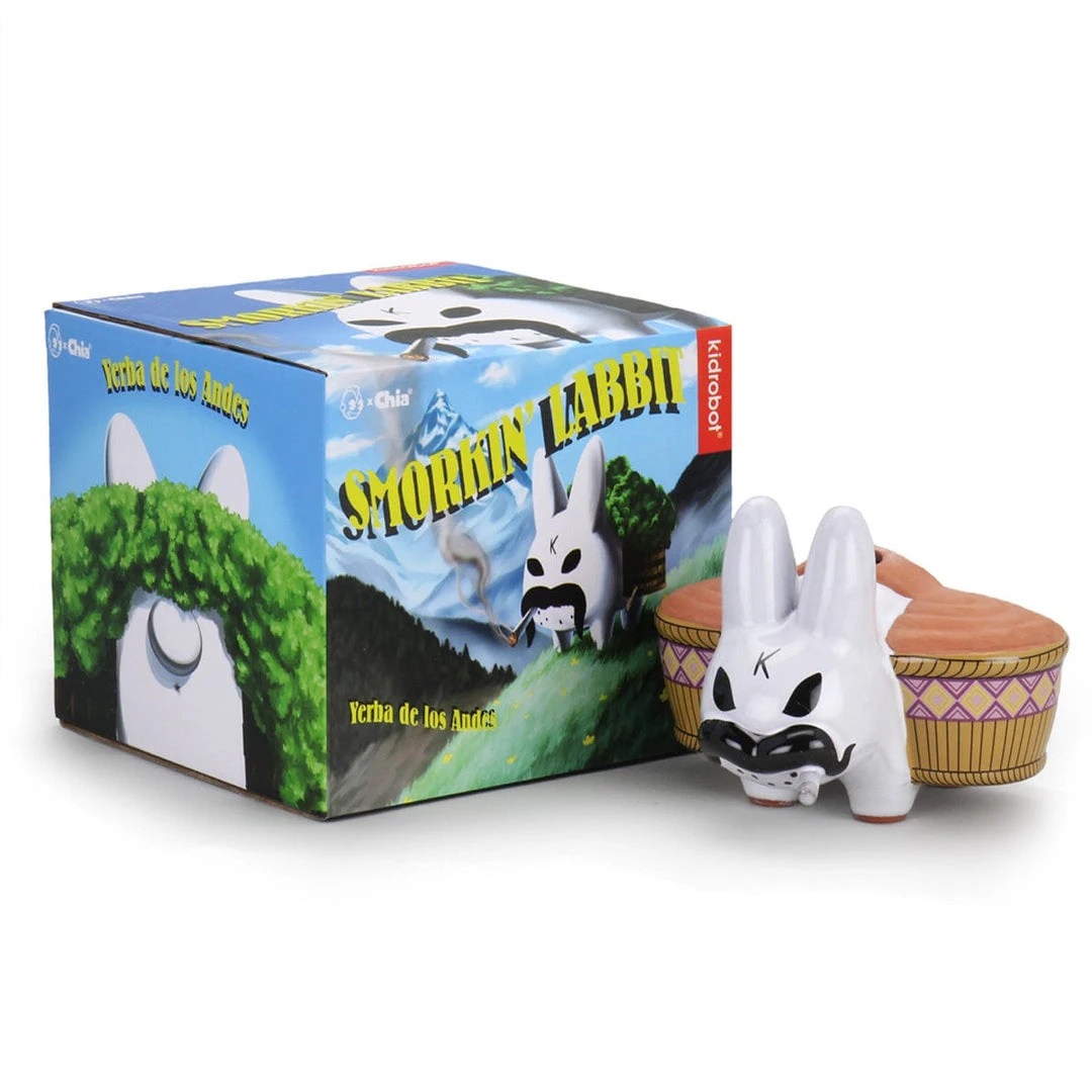 Chia Pet (White) Smorkin Labbit By Kidrobot X Frank Kozik