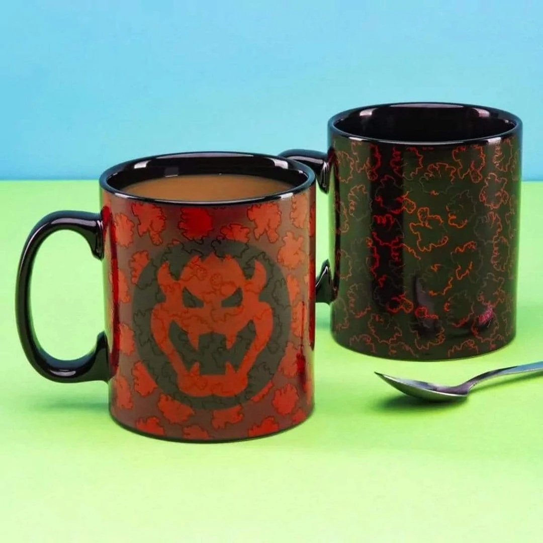 Bowser Super Mario Bros Heat Changing Coffee Mug By Nintendo