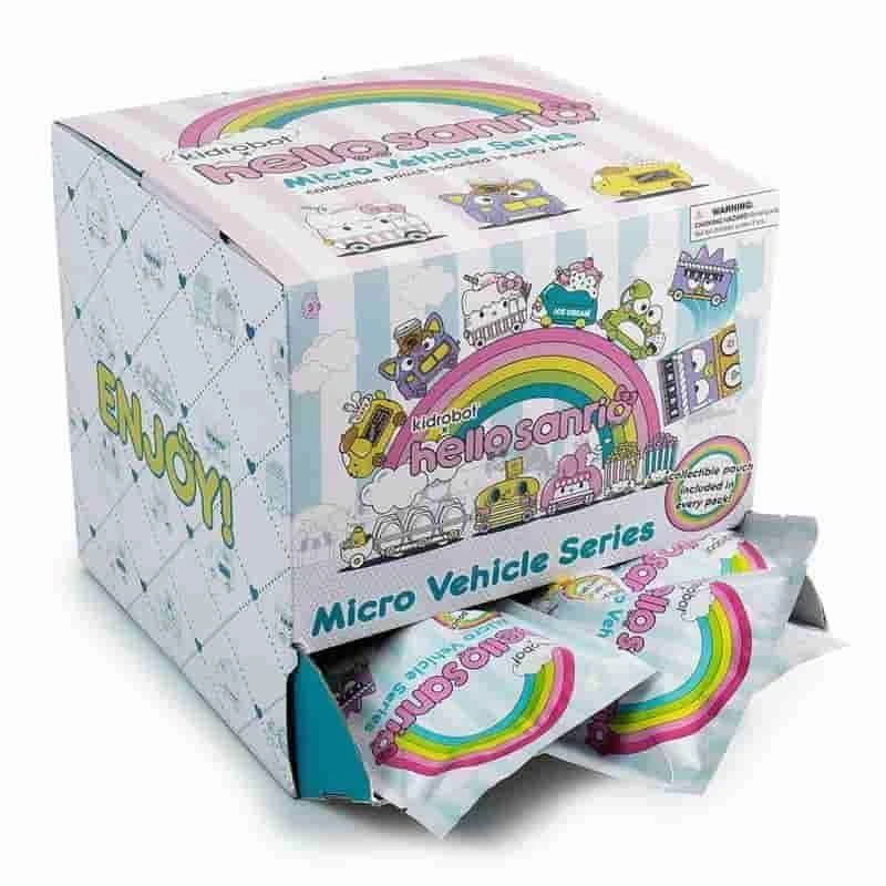 Hello Sanrio Micro Vehicle Series Display Case Contains 24 Blind Bags BY Kidrobot New