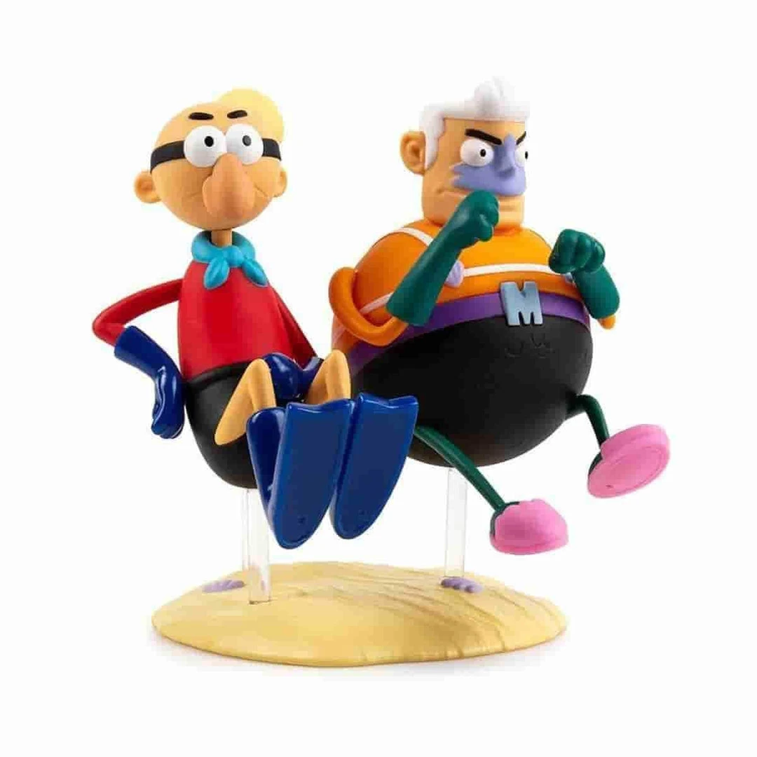 Mermaid Man & Barnacle Boy In INvisible Boat Medium Vinyl Figure By Kidrobot